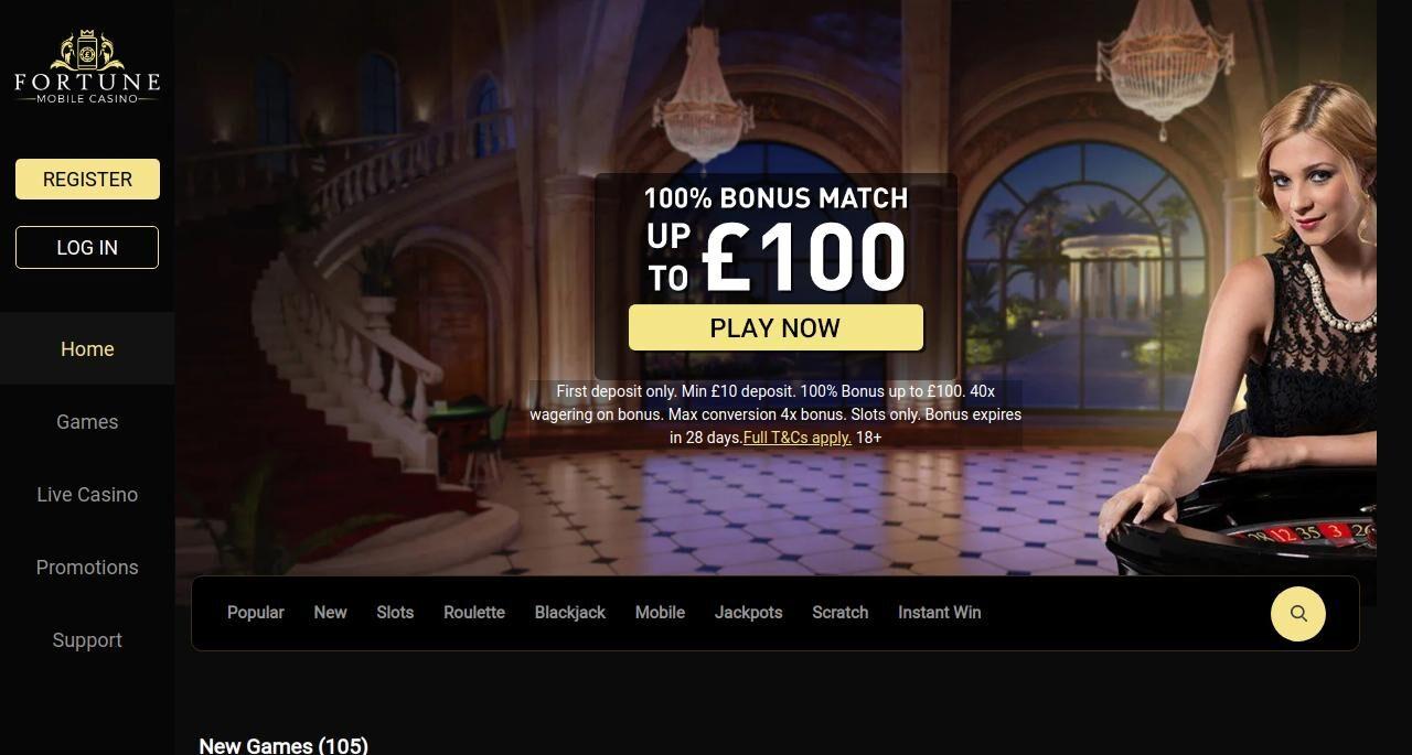 Fortune Mobile Casino Review Casino Of The Month